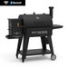 Black Pit Boss Competition Series smart smoker with Bluetooth and Wi-Fi connectivity.