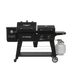 Black Pit Boss Competition Series grill with dual burners and propane tank.