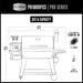 Pit Boss PB1600PS3 Pro Series charcoal grill, 62.5" wide, 55.1" tall, 32" deep, 253.5 lb, 3-tier cooking area, 1,598 sq. in.