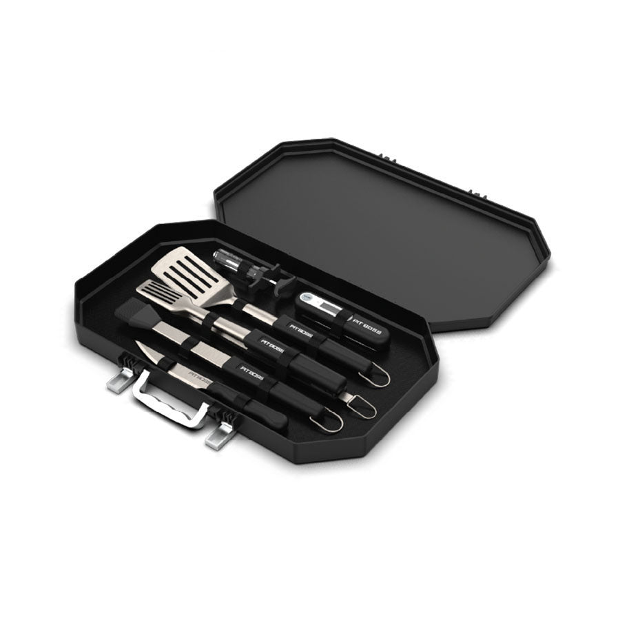 Pit Boss 6 Piece Barbecue Toolset with Case