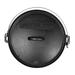 Black Pit Boss cast iron Dutch oven lid with handles and "14" marking.