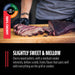 Cherry wood pellets for grilling and smoking; medium smoke, mild fruity flavor. Sliced brisket shown on a wooden cutting b...