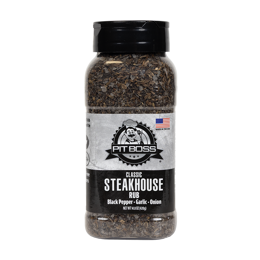 Pit Boss Classic Steakhouse Rub on white background