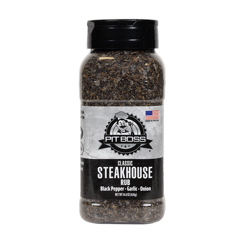 Pit Boss Classic Steakhouse Rub on white background