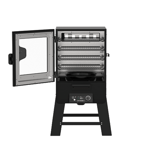 Pit Boss 30" Digital Vertical Smoker with Wi-Fi, left-side view on a white background