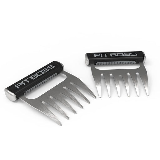 Black and silver Pit Boss meat shredder claws.