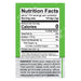 Green nutrition label for seasoning mix with ingredients: brown sugar, salt, garlic, molasses, coffee, spice, butter flavor.