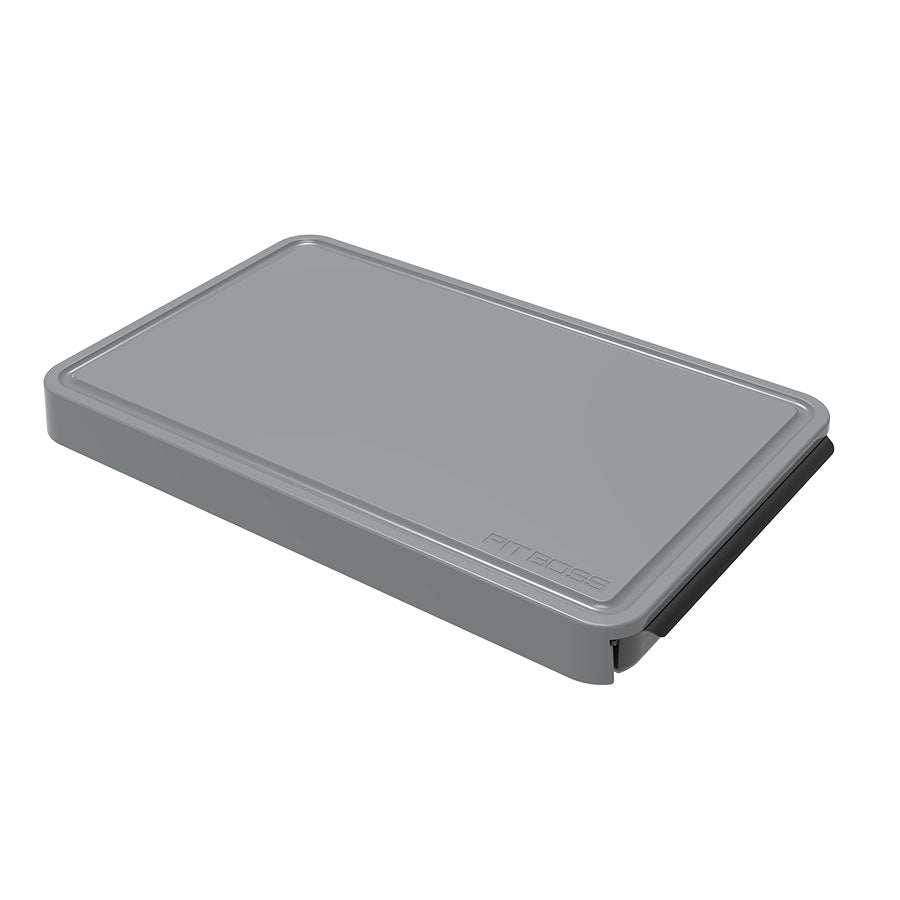 Gray rectangular fitness mat by FitBoss.