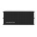 Black Navigator portable solar panel with mounting brackets.