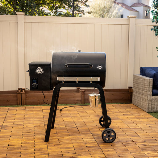 Pit Boss Carbon Series 700 wood pellet grill shown from front angle