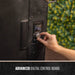 Black appliance with advanced digital control board and temperature display.