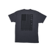 Dark gray t-shirt with "PIT BOSS" and American flag design, "BIGGER. HOTTER. HEAVIER." text.
