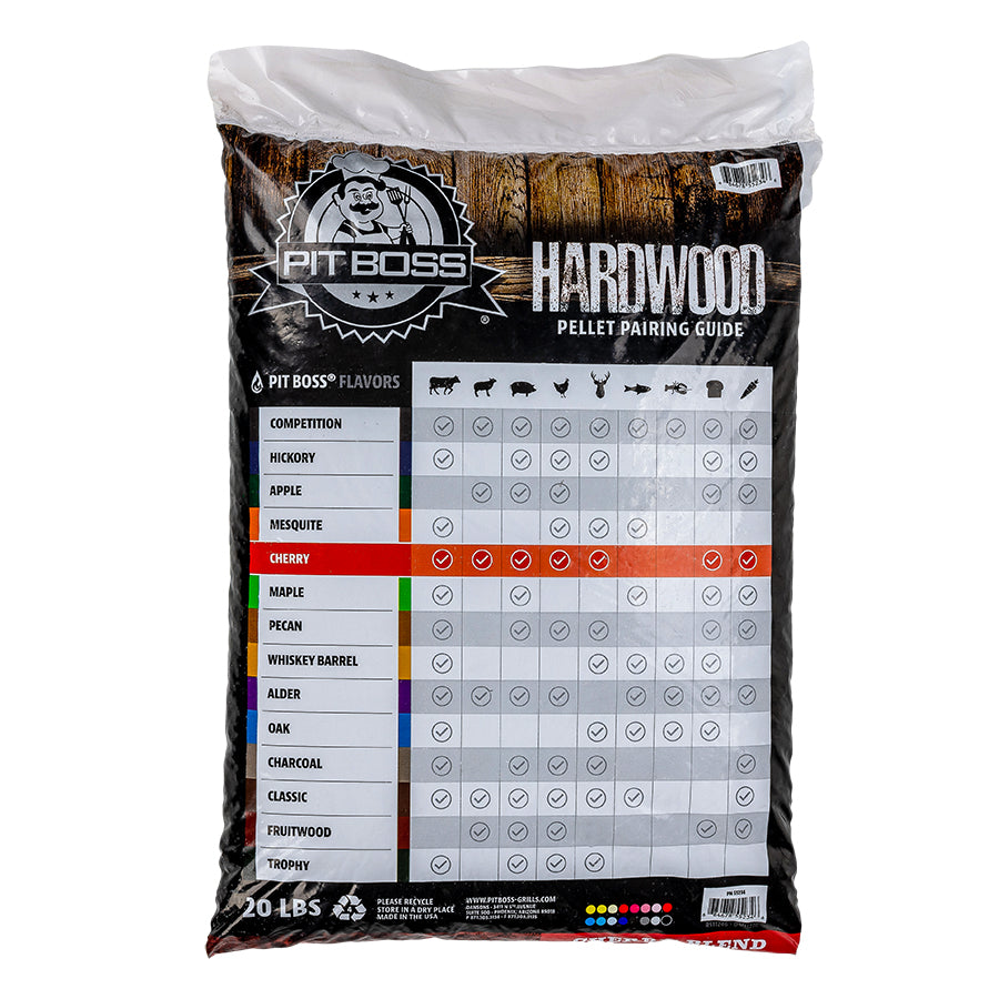 Black Pit Boss Hardwood Pellet Pairing Guide bag, 20 lbs.