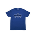 Blue Pit Boss t-shirt with "Bigger Hotter Heavier 1999" design.