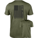Green Pit Boss t-shirt with American flag and "BIGGER. HOTTER. HEAVIER" text.