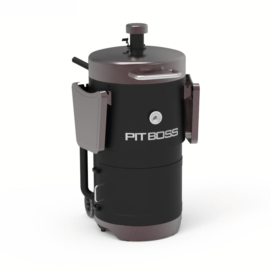 Mahogany Champion Barrel Charcoal Smoker - PBV24CB