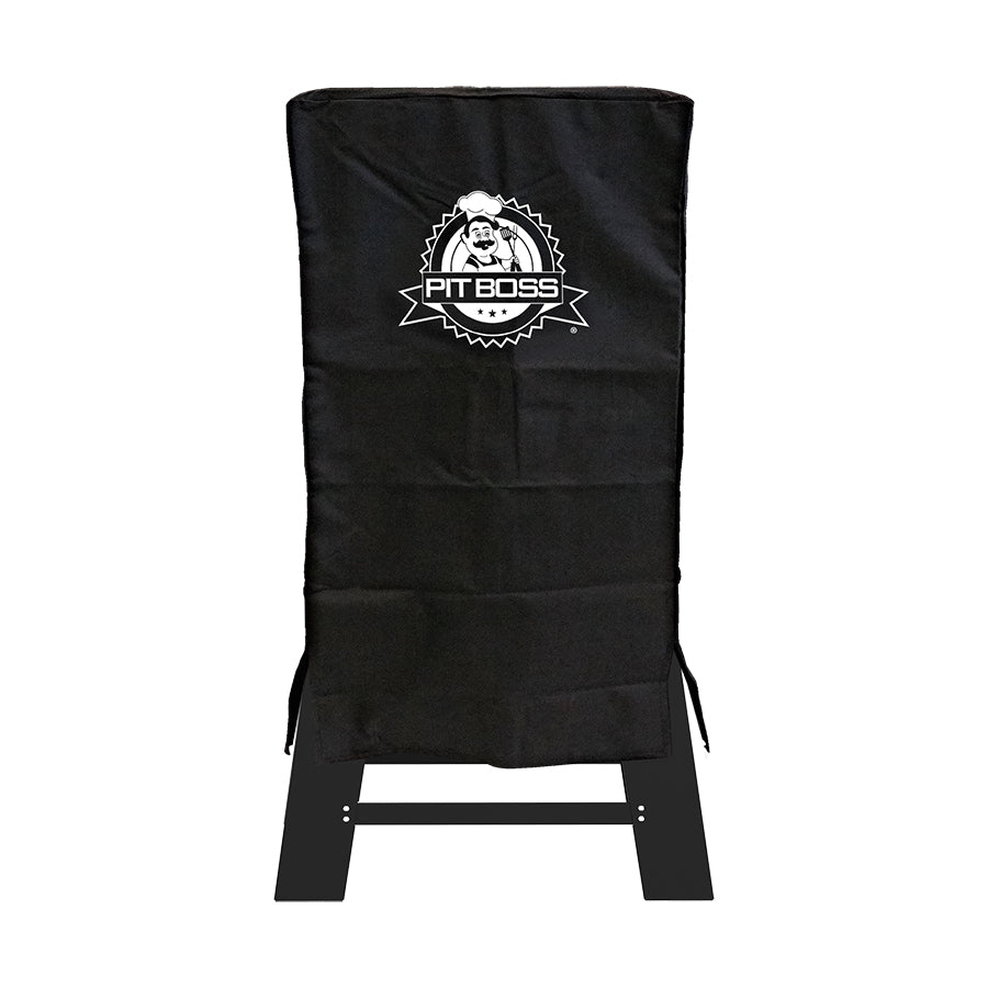 Pit Boss Cover designed for 30" Vertical Smokers, front view on a white background