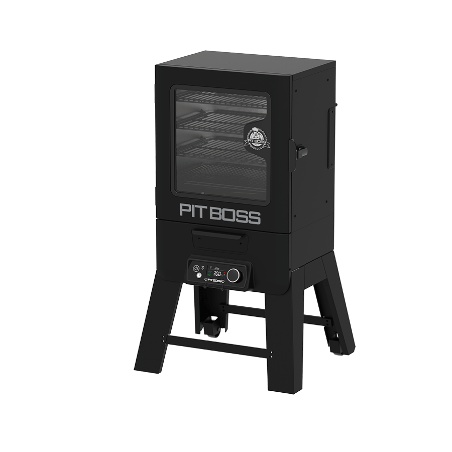 Pit Boss 30" Digital Vertical Smoker with Wi-Fi, right-side view on a white background