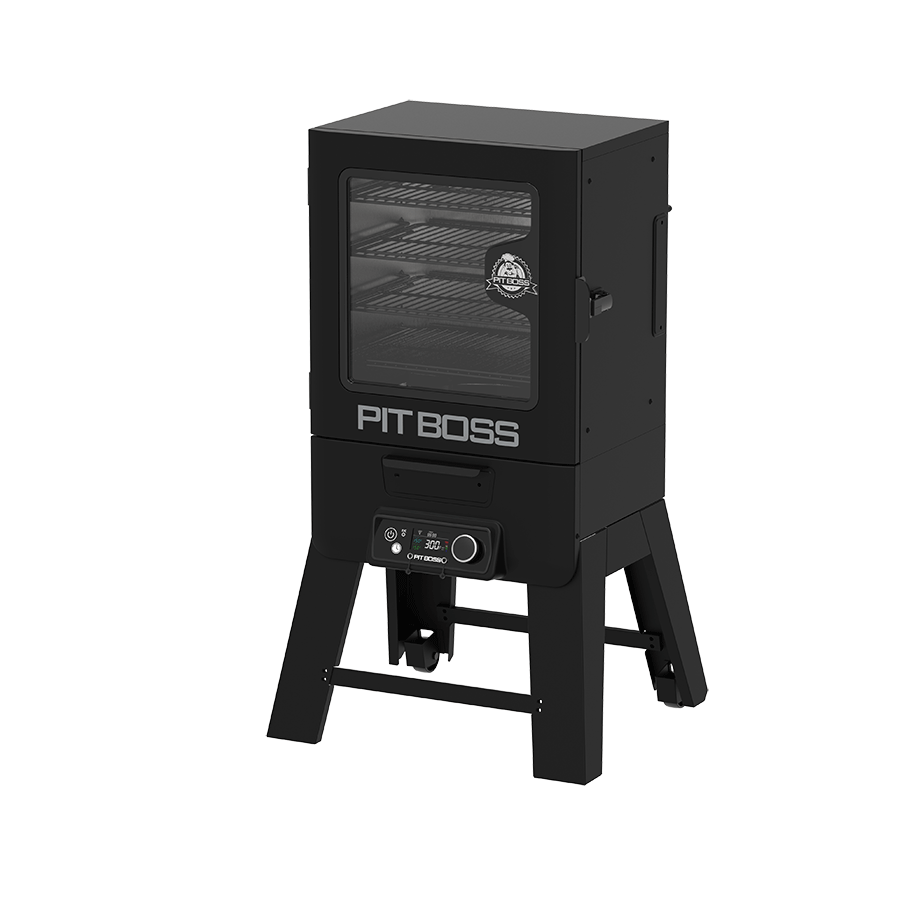 Pit Boss 30" Digital Vertical Smoker with Wi-Fi, right-side view on a white background