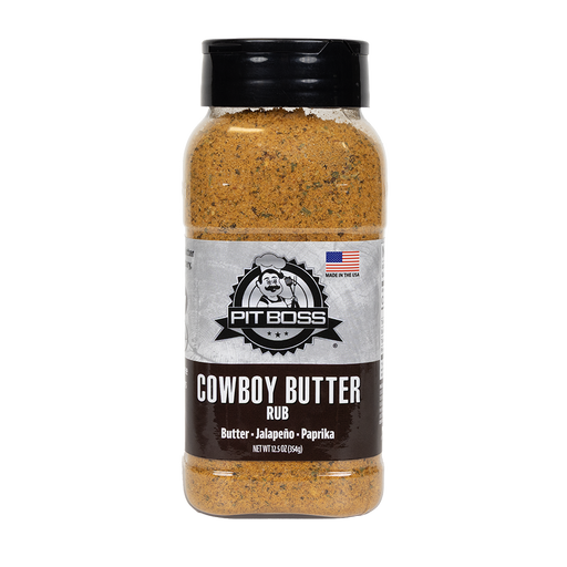 Pit Boss Cowboy Butter Rub on white a background