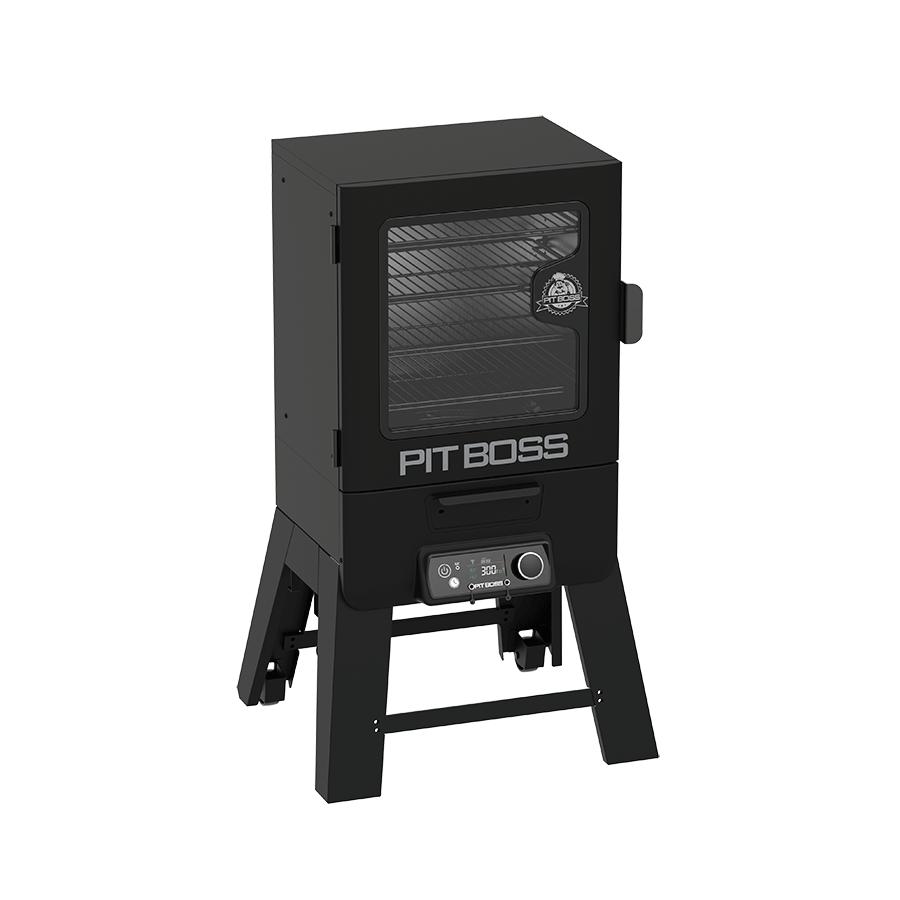 Pit Boss 30" Digital Vertical Smoker with Wi-Fi, left-side view on a white background